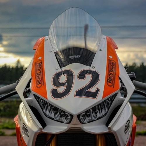 Track Bike Headlight Decals