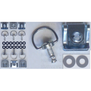 6pc - D-Ring Dzus, Clip-On, Fiberglass Bodywork (12mm) (D8)